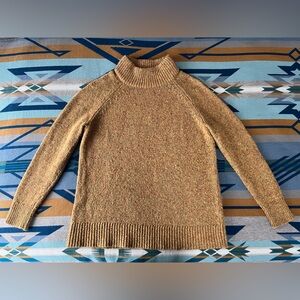 Pendleton Gold Chunky Merino Turtleneck XS